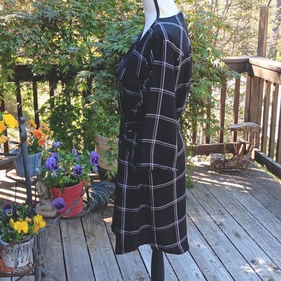 A New Day Black Plaid Dress - Picture 5 of 11